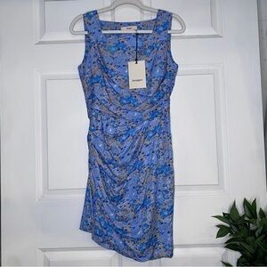 Brogger Vera Silk Viscose Jacquard Floral Mini Dress 6614 NWT Size Small